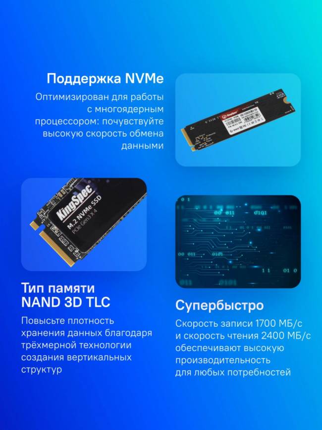 Накопитель SSD SHENZHEN KINGSPEC ELECTRONICS TECHNOLOGY CO LTD NE-512 — для бизнеса и офиса Накопитель SSD SHENZHEN KINGSPEC ELECTRONICS TECHNOLOGY CO LTD NE-512 — для бизнеса и офиса
