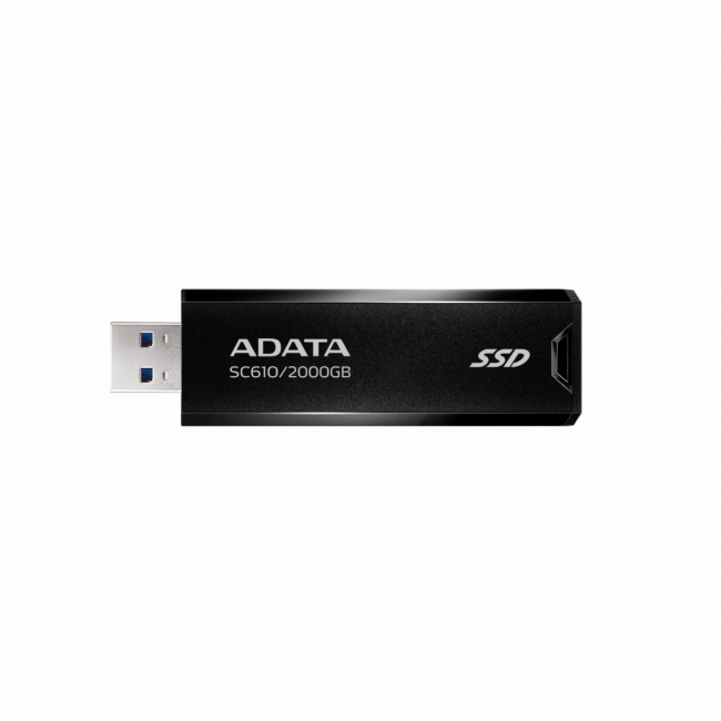 Твердотельный накопитель ADATA External SSD SC610 (SC610-2000G-CBK/RD) — для бизнеса и офиса Твердотельный накопитель ADATA External SSD SC610 (SC610-2000G-CBK/RD) — для бизнеса и офиса