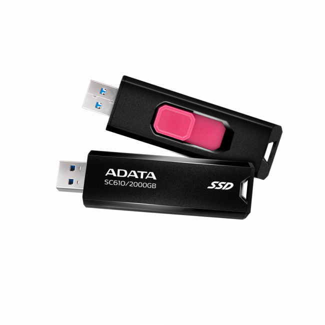 Твердотельный накопитель ADATA External SSD SC610 (SC610-2000G-CBK/RD) — для бизнеса и офиса Твердотельный накопитель ADATA External SSD SC610 (SC610-2000G-CBK/RD) — для бизнеса и офиса