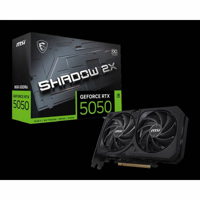 Видеокарта MSI RTX 5050 8G SHADOW 2X OC — для бизнеса и офиса Видеокарта MSI RTX 5050 8G SHADOW 2X OC — для бизнеса и офиса