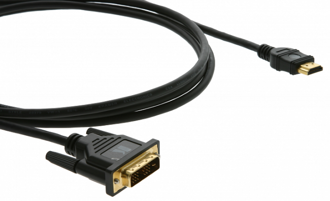 Кабель HDMI-DVI (Вилка - Вилка), 0,9 м Kramer DVI-D (m) - HDMI (m) 0.9м — для бизнеса и офиса Кабель HDMI-DVI (Вилка - Вилка), 0,9 м Kramer DVI-D (m) - HDMI (m) 0.9м — для бизнеса и офиса