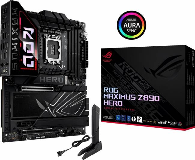 Материнская плата ASUS ROG MAXIMUS Z890 HERO — для бизнеса и офиса Материнская плата ASUS ROG MAXIMUS Z890 HERO — для бизнеса и офиса