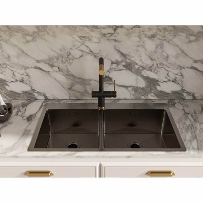Смеситель RIVELATO Rivelato 1523513 antracite oro — для бизнеса и офиса Смеситель RIVELATO Rivelato 1523513 antracite oro — для бизнеса и офиса