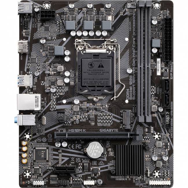 Материнская плата Gigabyte H510M K — для бизнеса и офиса Материнская плата Gigabyte H510M K — для бизнеса и офиса