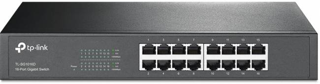 Коммутатор TP-Link TL-SG1016D — для бизнеса и офиса Коммутатор TP-Link TL-SG1016D — для бизнеса и офиса