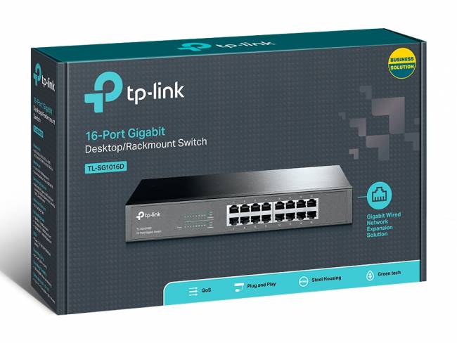 Коммутатор TP-Link TL-SG1016D — для бизнеса и офиса Коммутатор TP-Link TL-SG1016D — для бизнеса и офиса