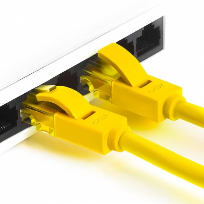 Greenconnect Патч-корд прямой 0.2m, UTP кат.5e, желтый, позолоченные контакты, 24 AWG, литой, GCR-LNC02-0.2m, ethernet high speed 1 Гбит/с, RJ45, T568B Greenconnect RJ45(m) - RJ45(m) Cat. 5e U/UTP PVC 0.2м жёлтый — для бизнеса и офиса Greenconnect Патч-корд прямой 0.2m, UTP кат.5e, желтый, позолоченные контакты, 24 AWG, литой, GCR-LNC02-0.2m, ethernet high speed 1 Гбит/с, RJ45, T568B Greenconnect RJ45(m) - RJ45(m) Cat. 5e U/UTP PVC 0.2м жёлтый — для бизнеса и офиса