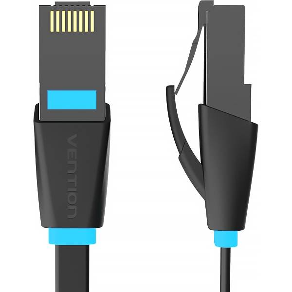 Патч-корд Vention прямой UTP cat.6, RJ45 - 3м. плоский Черный Vention IBJBI — для бизнеса и офиса Патч-корд Vention прямой UTP cat.6, RJ45 - 3м. плоский Черный Vention IBJBI — для бизнеса и офиса