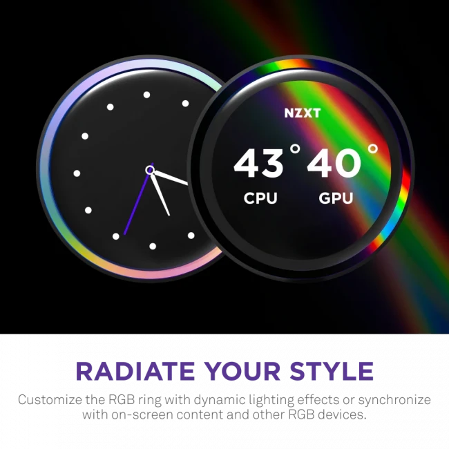 Система жидкостного охлаждения для ПК NZXT Kraken Elite 420 RGB RL-KR42E-B2 — для бизнеса и офиса Система жидкостного охлаждения для ПК NZXT Kraken Elite 420 RGB RL-KR42E-B2 — для бизнеса и офиса