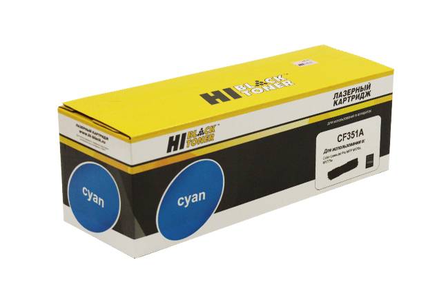 Тонер-картридж Hi-Black (HB-CF351A) для HP CLJ Pro MFP M176N/M177FW, C, 1K — для бизнеса и офиса Тонер-картридж Hi-Black (HB-CF351A) для HP CLJ Pro MFP M176N/M177FW, C, 1K — для бизнеса и офиса
