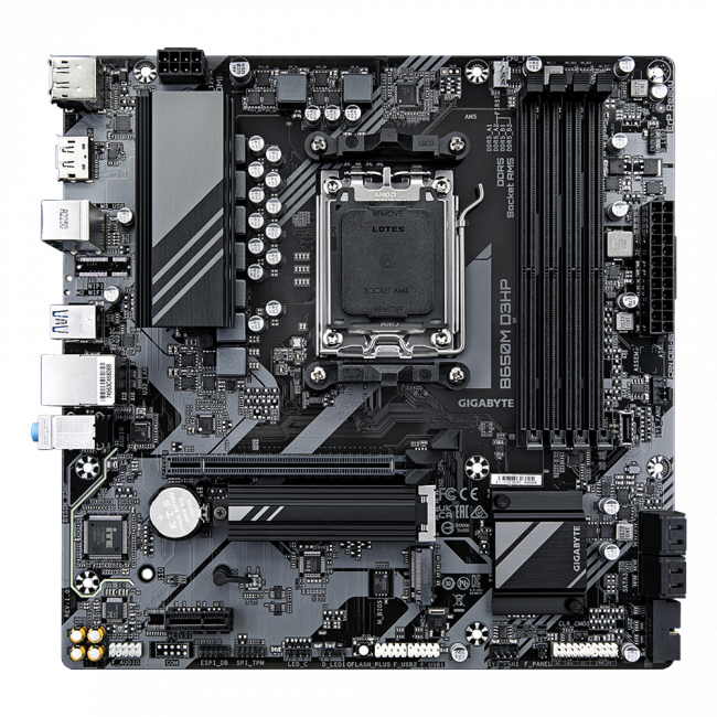 Материнская плата Gigabyte B650M D3HP — для бизнеса и офиса Материнская плата Gigabyte B650M D3HP — для бизнеса и офиса