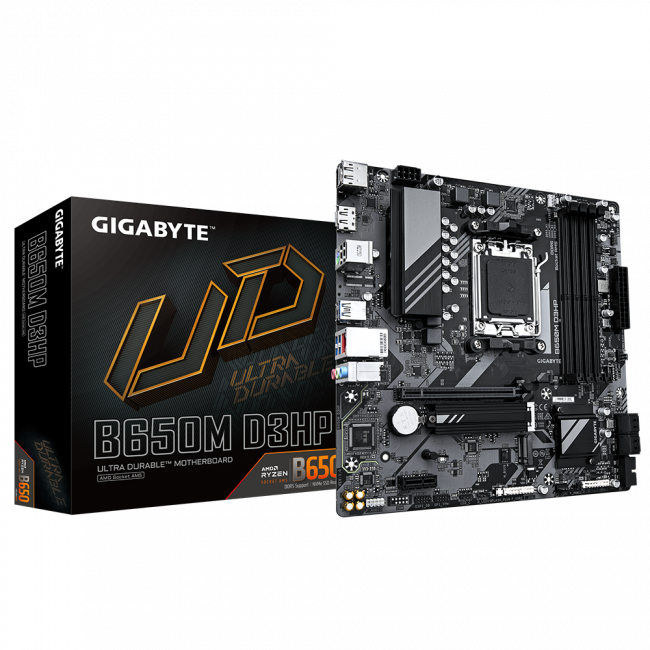 Материнская плата Gigabyte B650M D3HP — для бизнеса и офиса Материнская плата Gigabyte B650M D3HP — для бизнеса и офиса