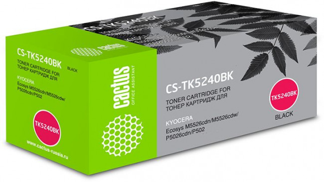 - Cactus CS-TK5240BK — для бизнеса и офиса