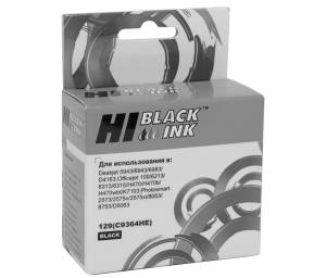 Картридж Hi-Black (HB-C9364HE) для HP DJ 5943/6943/D4163, №129, Bk П/У