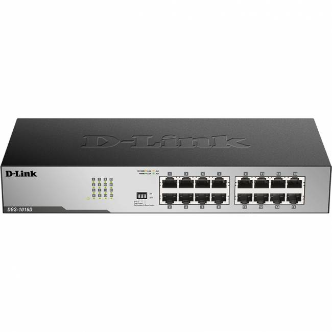 Коммутатор D-Link DGS-1016D/I2A — для бизнеса и офиса Коммутатор D-Link DGS-1016D/I2A — для бизнеса и офиса