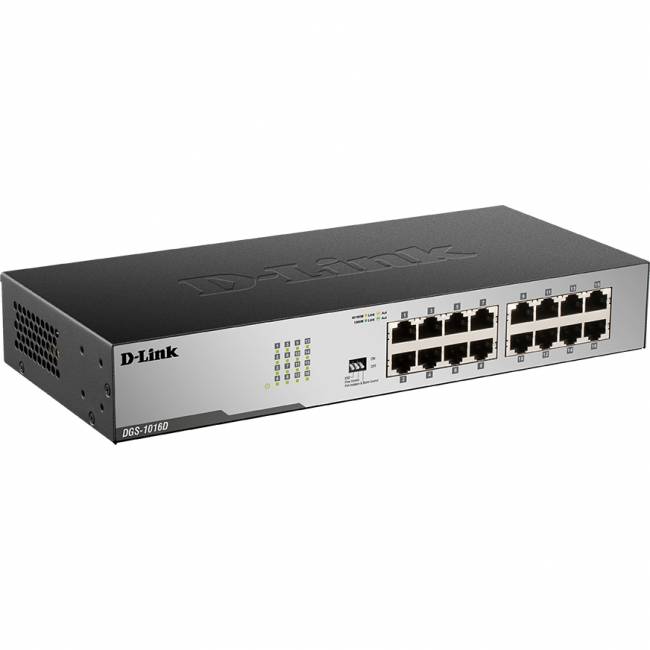 Коммутатор D-Link DGS-1016D/I2A — для бизнеса и офиса Коммутатор D-Link DGS-1016D/I2A — для бизнеса и офиса