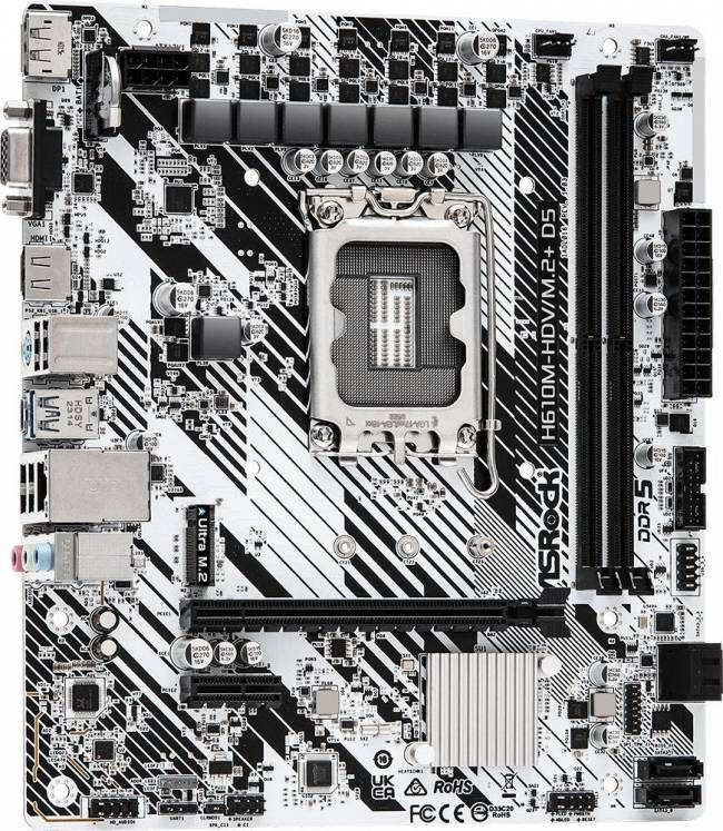 Материнская плата ASRock H610M-HDV/M.2+ D5 — для бизнеса и офиса