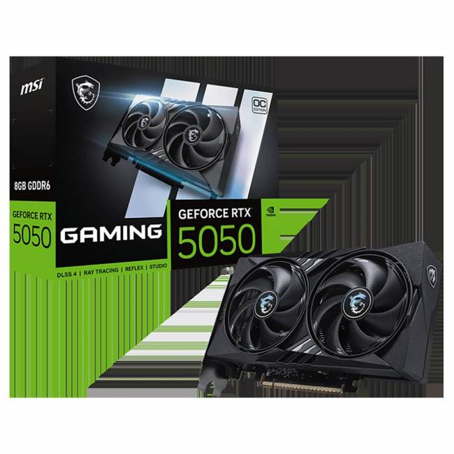 Видеокарта MSI RTX 5050 8G GAMING OC — для бизнеса и офиса Видеокарта MSI RTX 5050 8G GAMING OC — для бизнеса и офиса