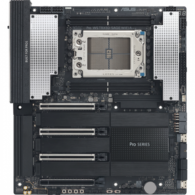 Материнская плата ASUS PRO WS TRX50-SAGE WIFI A (90MB1LE0-M0EAY0) — для бизнеса и офиса Материнская плата ASUS PRO WS TRX50-SAGE WIFI A (90MB1LE0-M0EAY0) — для бизнеса и офиса