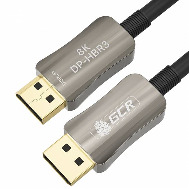 GCR Кабель 5.0m оптический DP v1.4 Ultra HD 8K 60Hz, 4K 144Hz, HBR3, 32.4 Гбит/с, GCR-54781 Greenconnect GCR-54781 — для бизнеса и офиса GCR Кабель 5.0m оптический DP v1.4 Ultra HD 8K 60Hz, 4K 144Hz, HBR3, 32.4 Гбит/с, GCR-54781 Greenconnect GCR-54781 — для бизнеса и офиса