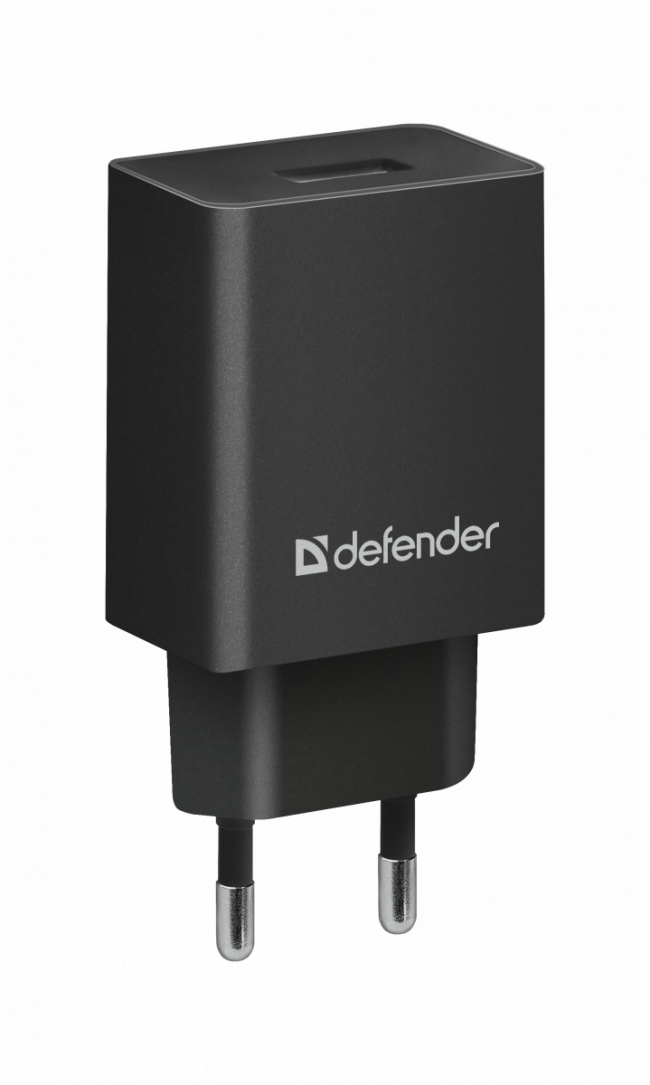 Defender Сетевой адаптер EPA-10 черный, 1xUSB, 5V/2.1А, пакет Defender 83572 — для бизнеса и офиса Defender Сетевой адаптер EPA-10 черный, 1xUSB, 5V/2.1А, пакет Defender 83572 — для бизнеса и офиса