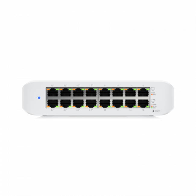 Коммутатор Ubiquiti USW-Lite-16-PoE — для бизнеса и офиса