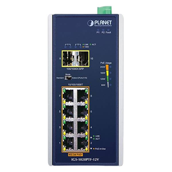 коммутатор Planet IGS-1020PTF-12V — для бизнеса и офиса коммутатор Planet IGS-1020PTF-12V — для бизнеса и офиса