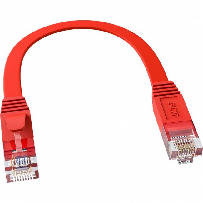 GCR Патч-корд PROF плоский прямой 0.5m, UTP медь кат.6, красный, 30 AWG, ethernet high speed 10 Гбит/с, RJ45, T568B, GCR-52880 Greenconnect GCR-52880 — для бизнеса и офиса GCR Патч-корд PROF плоский прямой 0.5m, UTP медь кат.6, красный, 30 AWG, ethernet high speed 10 Гбит/с, RJ45, T568B, GCR-52880 Greenconnect GCR-52880 — для бизнеса и офиса