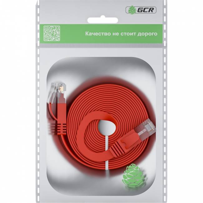 GCR Патч-корд PROF плоский прямой 0.5m, UTP медь кат.6, красный, 30 AWG, ethernet high speed 10 Гбит/с, RJ45, T568B, GCR-52880 Greenconnect GCR-52880 — для бизнеса и офиса GCR Патч-корд PROF плоский прямой 0.5m, UTP медь кат.6, красный, 30 AWG, ethernet high speed 10 Гбит/с, RJ45, T568B, GCR-52880 Greenconnect GCR-52880 — для бизнеса и офиса