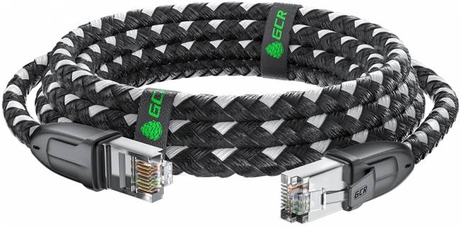 GCR Патч-корд PROF прямой 0.5m, UTP медь кат.6, STRONG черно-белый нейлон, ethernet high speed 10 Гбит/с, T568B, GCR-52775 Greenconnect RJ45(m) - RJ45(m) Cat. 6 0.5м черно-белый — для бизнеса и офиса GCR Патч-корд PROF прямой 0.5m, UTP медь кат.6, STRONG черно-белый нейлон, ethernet high speed 10 Гбит/с, T568B, GCR-52775 Greenconnect RJ45(m) - RJ45(m) Cat. 6 0.5м черно-белый — для бизнеса и офиса