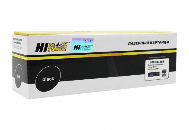Тонер-картридж Hi-Black (HB-106R03488) для Xerox Phaser 6510/WC 6515, Bk, 5,5K — для бизнеса и офиса Тонер-картридж Hi-Black (HB-106R03488) для Xerox Phaser 6510/WC 6515, Bk, 5,5K — для бизнеса и офиса