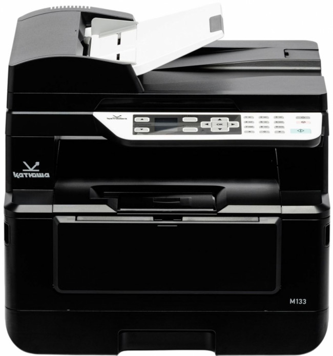МФУ Катюша М133 (А4, МФУ лазерный C/P/S(цв), Ч/Б, 33 стр/мин А4, макс. разрешение печати 1200х1200 dpi; процессор 1000 МГц, оперативная память 512МБ RAM, двусторонняя печать 8 стр/мин А4., лоток подачи 250 листов (60-120 г/м2 ), обходной лоток 10 листов ( — для бизнеса и офиса МФУ Катюша М133 (А4, МФУ лазерный C/P/S(цв), Ч/Б, 33 стр/мин А4, макс. разрешение печати 1200х1200 dpi; процессор 1000 МГц, оперативная память 512МБ RAM, двусторонняя печать 8 стр/мин А4., лоток подачи 250 листов (60-120 г/м2 ), обходной лоток 10 листов ( — для бизнеса и офиса