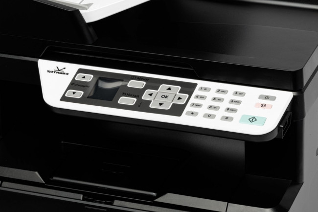 МФУ Катюша М133 (А4, МФУ лазерный C/P/S(цв), Ч/Б, 33 стр/мин А4, макс. разрешение печати 1200х1200 dpi; процессор 1000 МГц, оперативная память 512МБ RAM, двусторонняя печать 8 стр/мин А4., лоток подачи 250 листов (60-120 г/м2 ), обходной лоток 10 листов ( — для бизнеса и офиса МФУ Катюша М133 (А4, МФУ лазерный C/P/S(цв), Ч/Б, 33 стр/мин А4, макс. разрешение печати 1200х1200 dpi; процессор 1000 МГц, оперативная память 512МБ RAM, двусторонняя печать 8 стр/мин А4., лоток подачи 250 листов (60-120 г/м2 ), обходной лоток 10 листов ( — для бизнеса и офиса