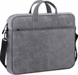 Defender Сумка для ноутбука Solid 15.6" PU кожа, серый, карман Defender 26088