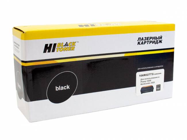 Картридж Hi-Black (HB-106R02773/106R03048) для Xerox Phaser 3020/WC 3025, 1,5K (новая прошивка) — для бизнеса и офиса Картридж Hi-Black (HB-106R02773/106R03048) для Xerox Phaser 3020/WC 3025, 1,5K (новая прошивка) — для бизнеса и офиса