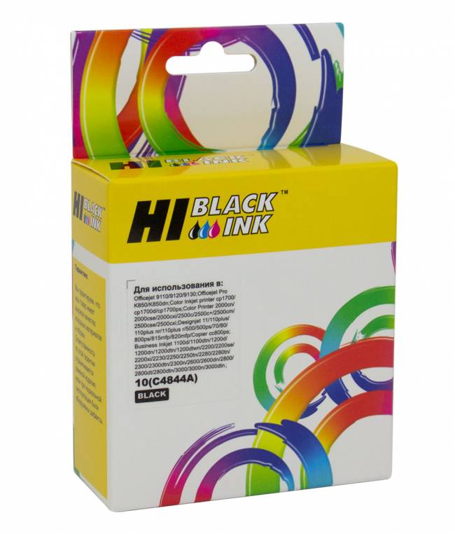 Картридж Hi-Black (HB-C4844A) для HP Business Inkjet 2200/2250, №10, Bk — для бизнеса и офиса Картридж Hi-Black (HB-C4844A) для HP Business Inkjet 2200/2250, №10, Bk — для бизнеса и офиса
