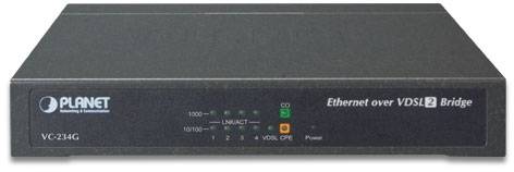 VC-234G конвертер Ethernet в VDSL2, внешний БП PLANET VC-234G — для бизнеса и офиса VC-234G конвертер Ethernet в VDSL2, внешний БП PLANET VC-234G — для бизнеса и офиса