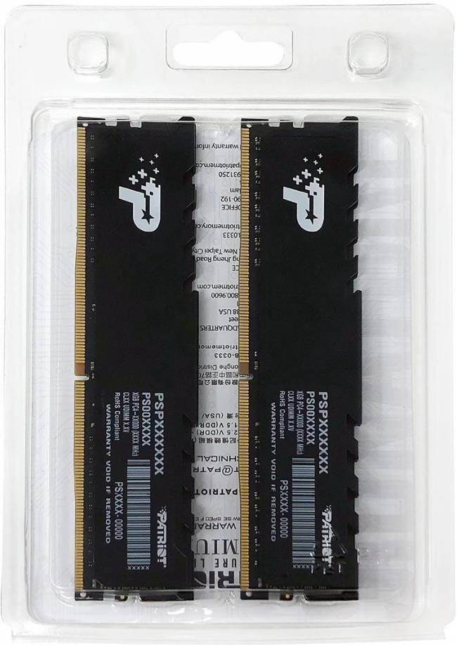 Память DDR4 2x16GB 3200MHz Patriot PSP432G3200KH1 — для бизнеса и офиса Память DDR4 2x16GB 3200MHz Patriot PSP432G3200KH1 — для бизнеса и офиса