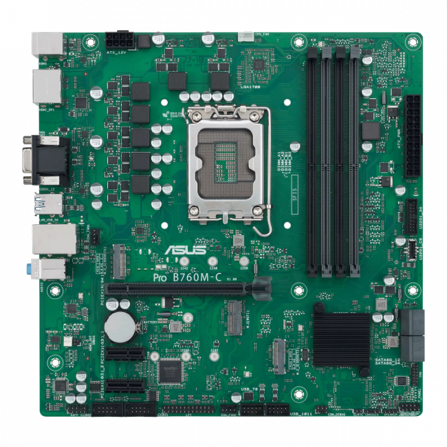 Материнская плата Asus PRO B760M-C-CSM (90MB1DX0-M1EAYC) — для бизнеса и офиса Материнская плата Asus PRO B760M-C-CSM (90MB1DX0-M1EAYC) — для бизнеса и офиса
