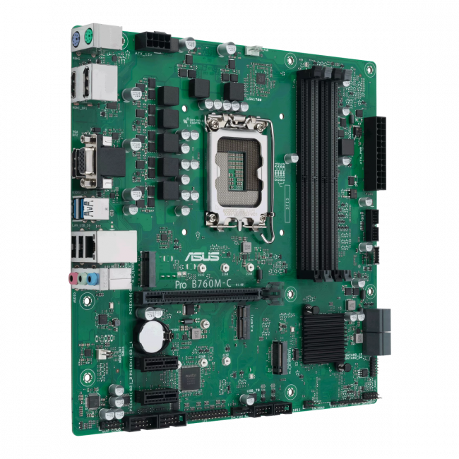 Материнская плата Asus PRO B760M-C-CSM (90MB1DX0-M1EAYC) — для бизнеса и офиса Материнская плата Asus PRO B760M-C-CSM (90MB1DX0-M1EAYC) — для бизнеса и офиса