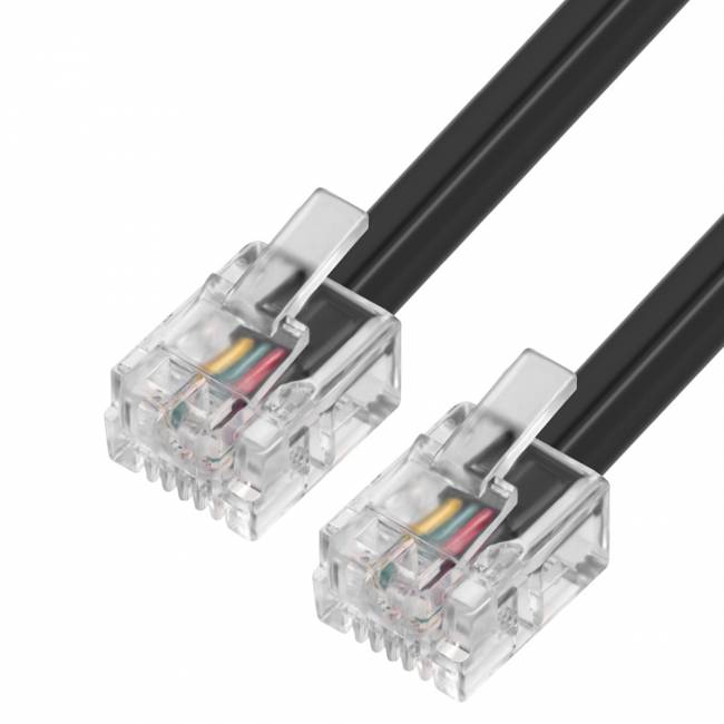 GCR Телефонный шнур удлинитель для аппарата 0.25m 6P4C (джек 6p4c - jack 6p4c) черный, GCR-53351 Greenconnect RJ11(m) - RJ11(m) 0.25м чёрный — для бизнеса и офиса GCR Телефонный шнур удлинитель для аппарата 0.25m 6P4C (джек 6p4c - jack 6p4c) черный, GCR-53351 Greenconnect RJ11(m) - RJ11(m) 0.25м чёрный — для бизнеса и офиса