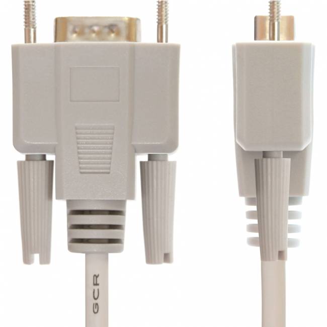 Greenconnect Кабель COM RS-232 порта соединительный 10m GCR-DB9CM2M-10m, 9M / 9M Premium, серый, пластиковый пакет Кабель Greenconnect COM RS-232 9M/RS-232 9M (GCR-DB9CM2M-10m) — для бизнеса и офиса