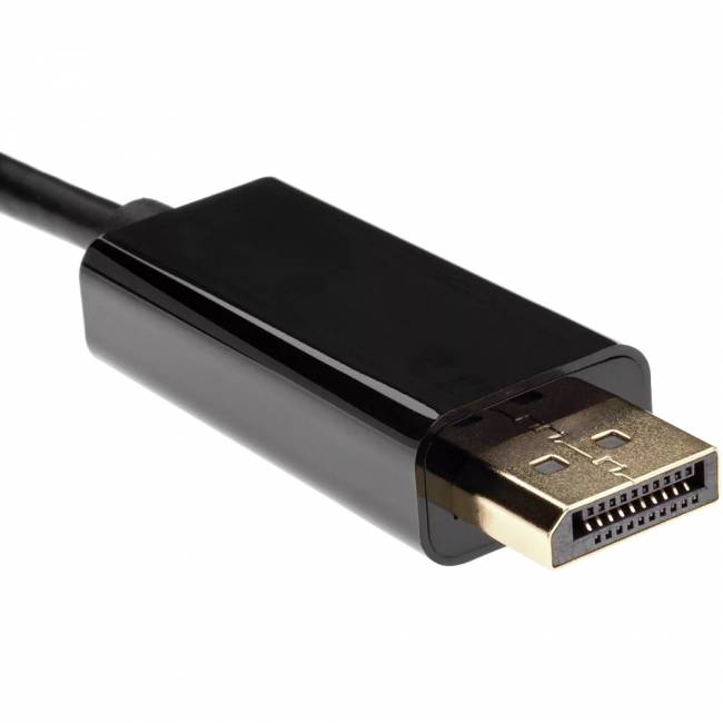 Кабель-адаптер USB 3.1 Type-Cm -->DP(m) 4K@60Hz, 1,8m iOpen (Aopen/Qust) <ACU422MC-1.8M> Кабель-переходник AOpen/Qust USB 3.1 Type C M/DisplayPort M (ACU422MC-1.8M) — для бизнеса и офиса