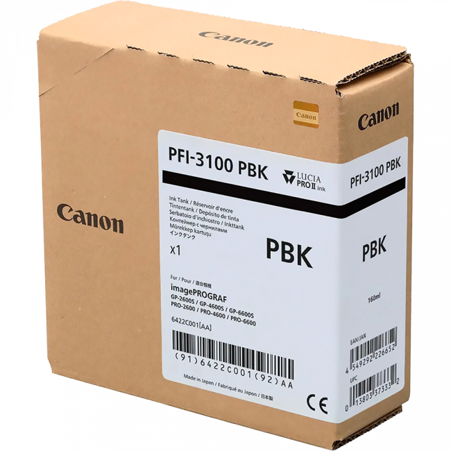 Картридж Canon PFI-3100 (6422C001) — для бизнеса и офиса Картридж Canon PFI-3100 (6422C001) — для бизнеса и офиса