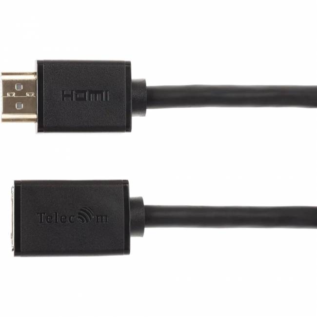 Кабель удлинительный  HDMI-19M---HDMI-19F ver 2.0, 2m, Telecom <TCG-235MF-2M> Кабель Telecom HDMI (m)/HDMI (f) - 2 м (TCG235MF-2M) — для бизнеса и офиса