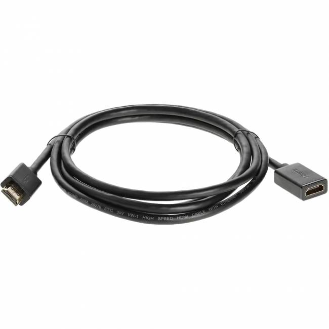 Кабель удлинительный  HDMI-19M---HDMI-19F ver 2.0, 2m, Telecom <TCG-235MF-2M> Кабель Telecom HDMI (m)/HDMI (f) - 2 м (TCG235MF-2M) — для бизнеса и офиса