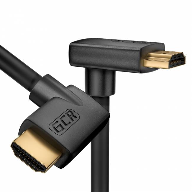 GCR Кабель 2.0m HDMI 2.0, M правый угол /M верхний угол, черный, HDR 4:2:2, Ultra HD, 4K 60 fps 60Hz/5K*30Hz, 3D, AUDIO, 18.0 Гбит/с, 28/28 AWG, GCR-52316 Greenconnect HDMI (m) 2.0 - HDMI (m) 2.0 2м черный — для бизнеса и офиса