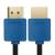 Greenconnect Кабель SLIM 0.5m HDMI 2.0, синие коннекторы Slim, OD3.8mm, HDR 4:2:2, Ultra HD, 4K 60 fps 60Hz, 3D, AUDIO, 18.0 Гбит/с, 32/32 AWG, GCR-51585 Greenconnect HDMI (m) - HDMI (m) 0.5м — для бизнеса и офиса
