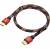 GCR Кабель PROF 0.5m HDMI 2.0, BICOLOR ECO Soft капрон, AL корпус красный, HDR 4:2:2, Ultra HD, 4K 60 fps 60Hz/5K*30Hz, 3D, AUDIO, 18.0 Гбит/с, 28AWG, GCR-54504 Greenconnect GCR-54504 — для бизнеса и офиса