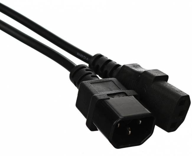 Кабель монитор - компьютер 220V (UPS -> устройство) <VDE> 3G*0.5mm2 VCOM <CE001-CU0.5-1.8>, 1.8м VCOM CE001-CU0.5-1.8M — для бизнеса и офиса